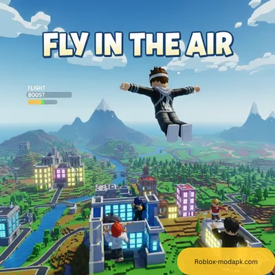 Roblox Mod APK flying characters with special features