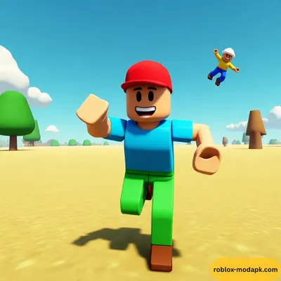 Roblox Mod APK for PC - flying in the air