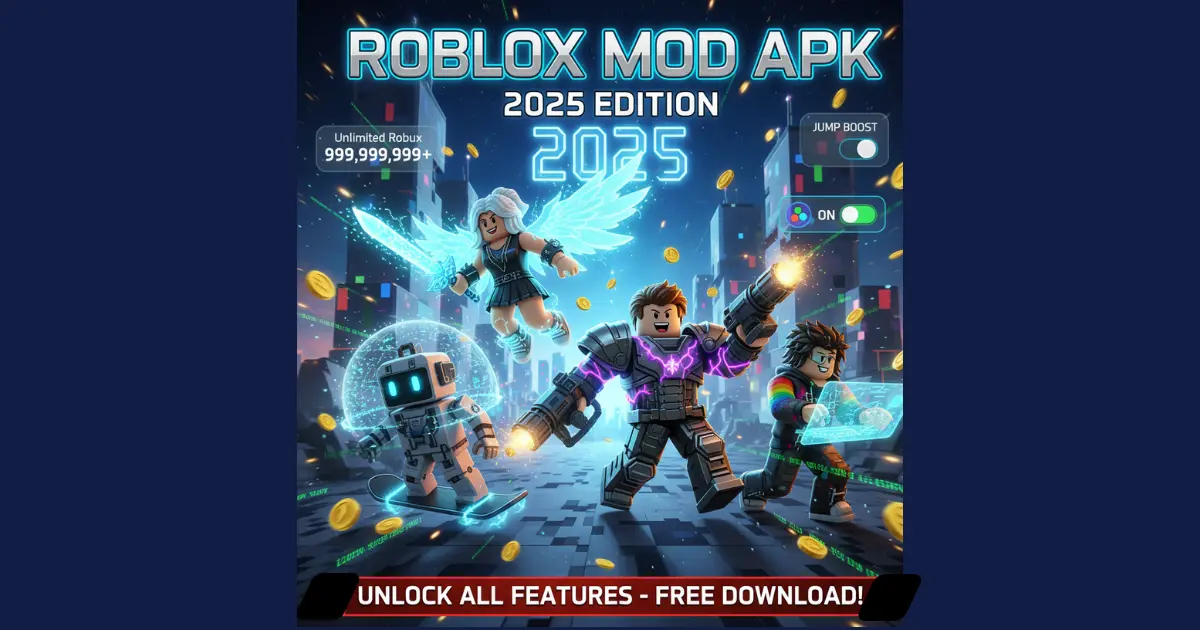 Roblox Mod APK 2025 features – unlimited Robux and mod menu